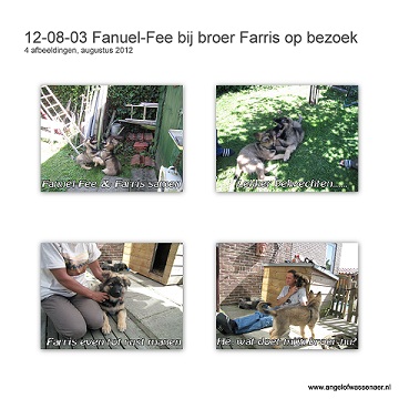 Fanuël-Fee bij Farris oop bezoek